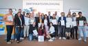 Foto der Teilnehmenden bei der Zertifikatsverleihung des Mentoringprogramms der Campus-Akademie der Uni Bayreuth