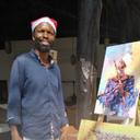 Tansanischer Künstler Boniface Kastor Mwiru