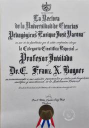 Bogner Urkunde Havanna